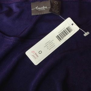 Chico's NWT TRAVELERS Tie Sleeve Top